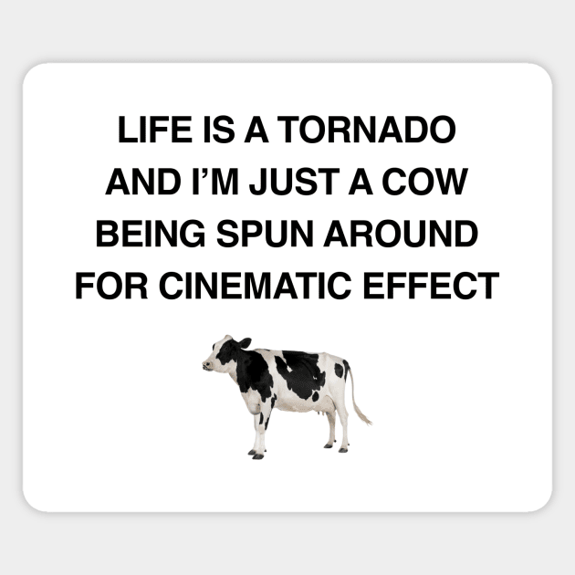 LIFE IS A TORNADO Sticker by Existential's Store